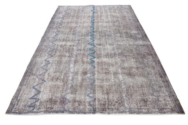 Rug 205x303 cm, grey, wool, 1960s - DIMENSION