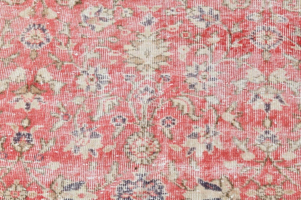 Rug 201x299 cm, Red, Beige, Wool, 1960s - 219696