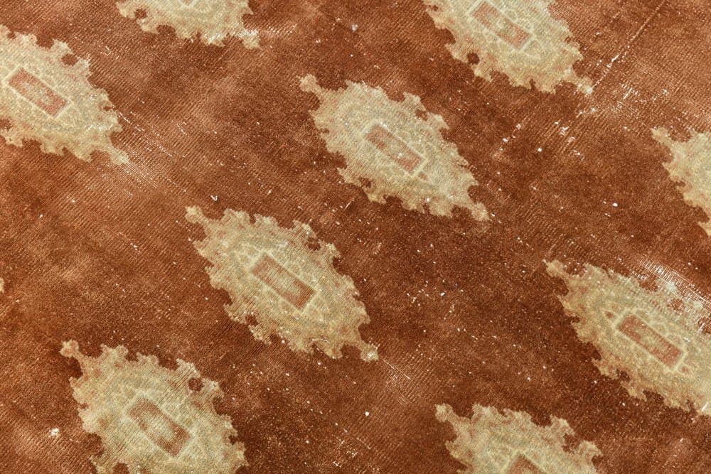 Rug 182x277 cm, brown, beige, wool, 1970s - 220209