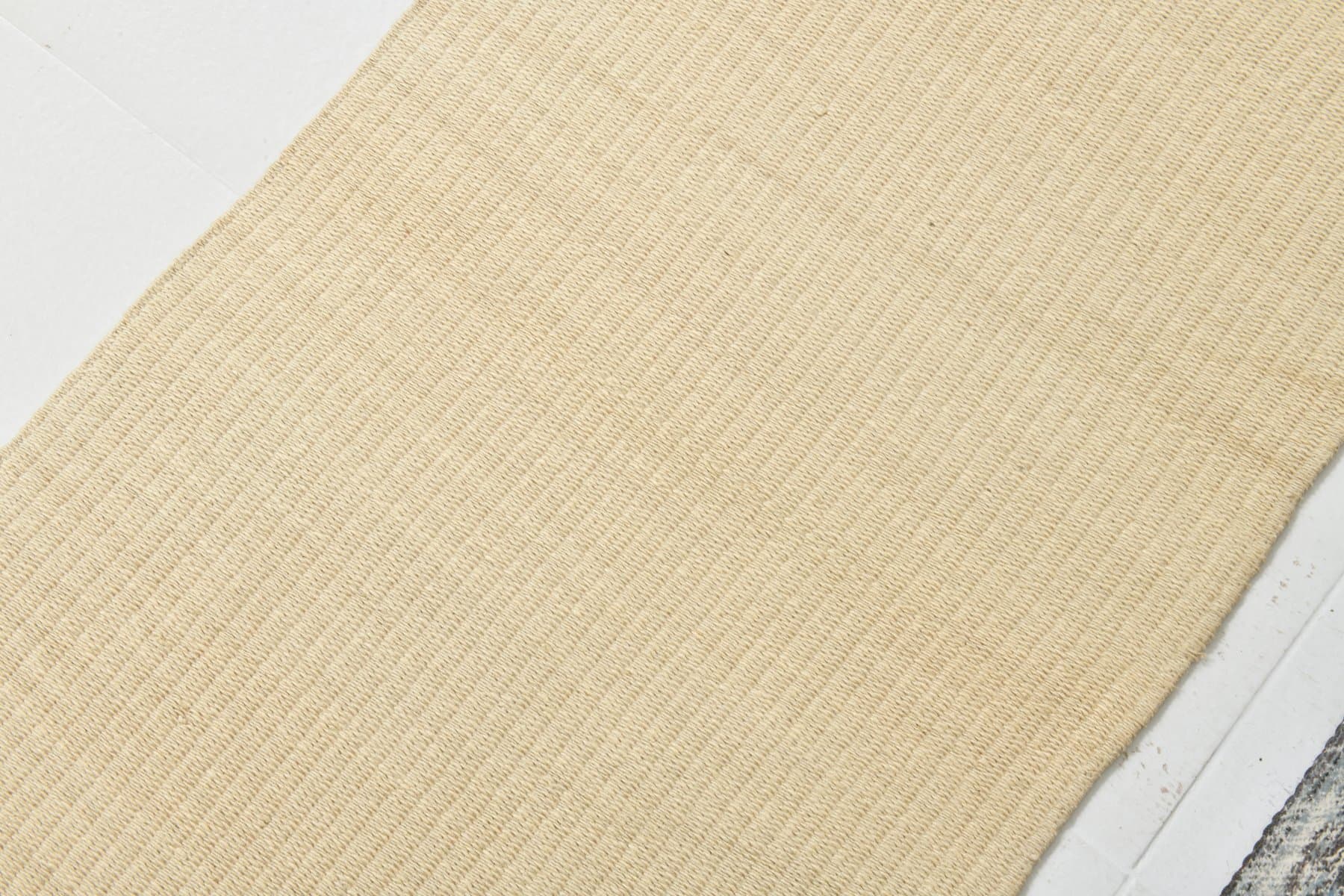 Chodnik 76x217 cm, beżowy, konopie, lata 90. - 220066