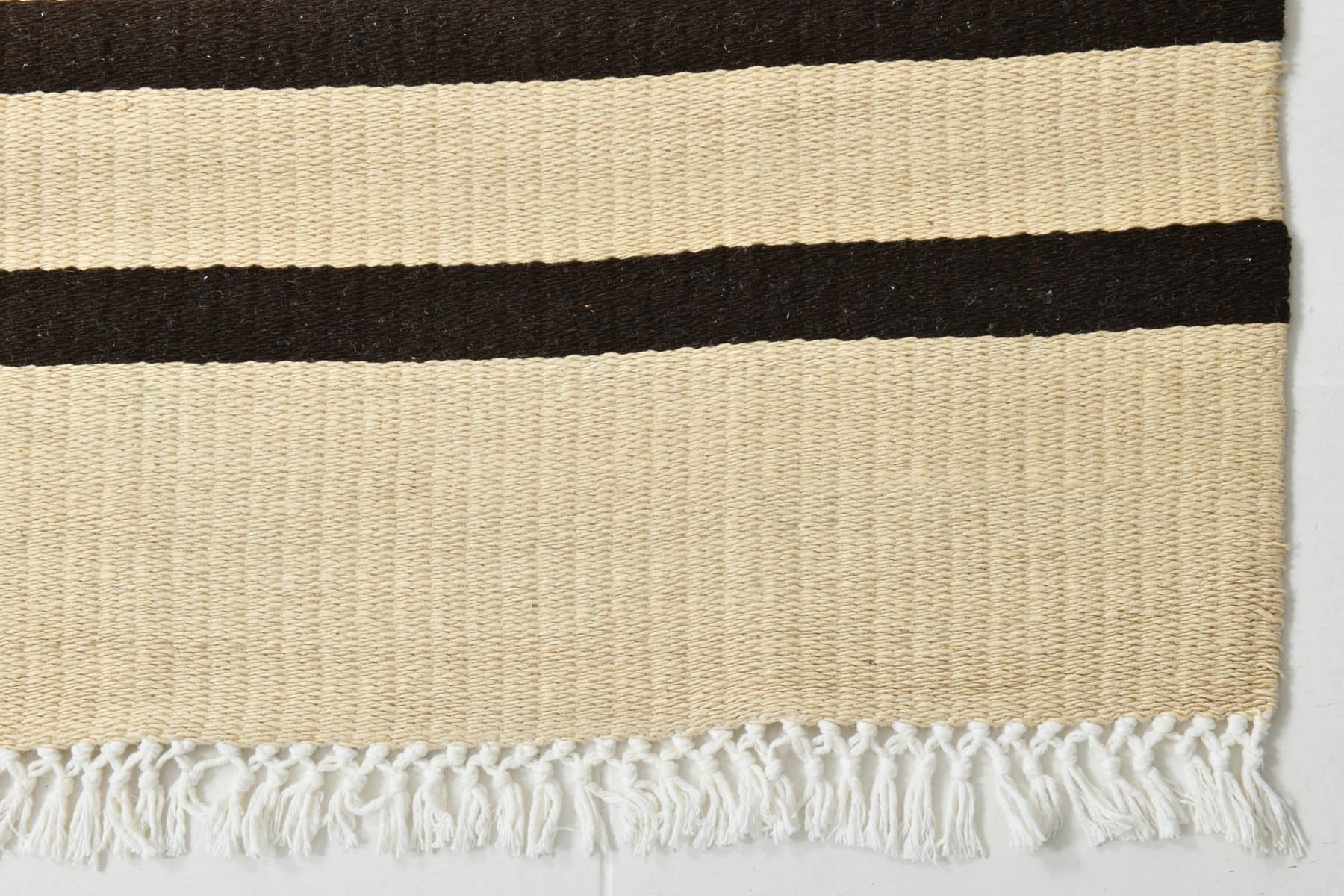 Chodnik 76x217 cm, beżowy, konopie, lata 90. - 220070