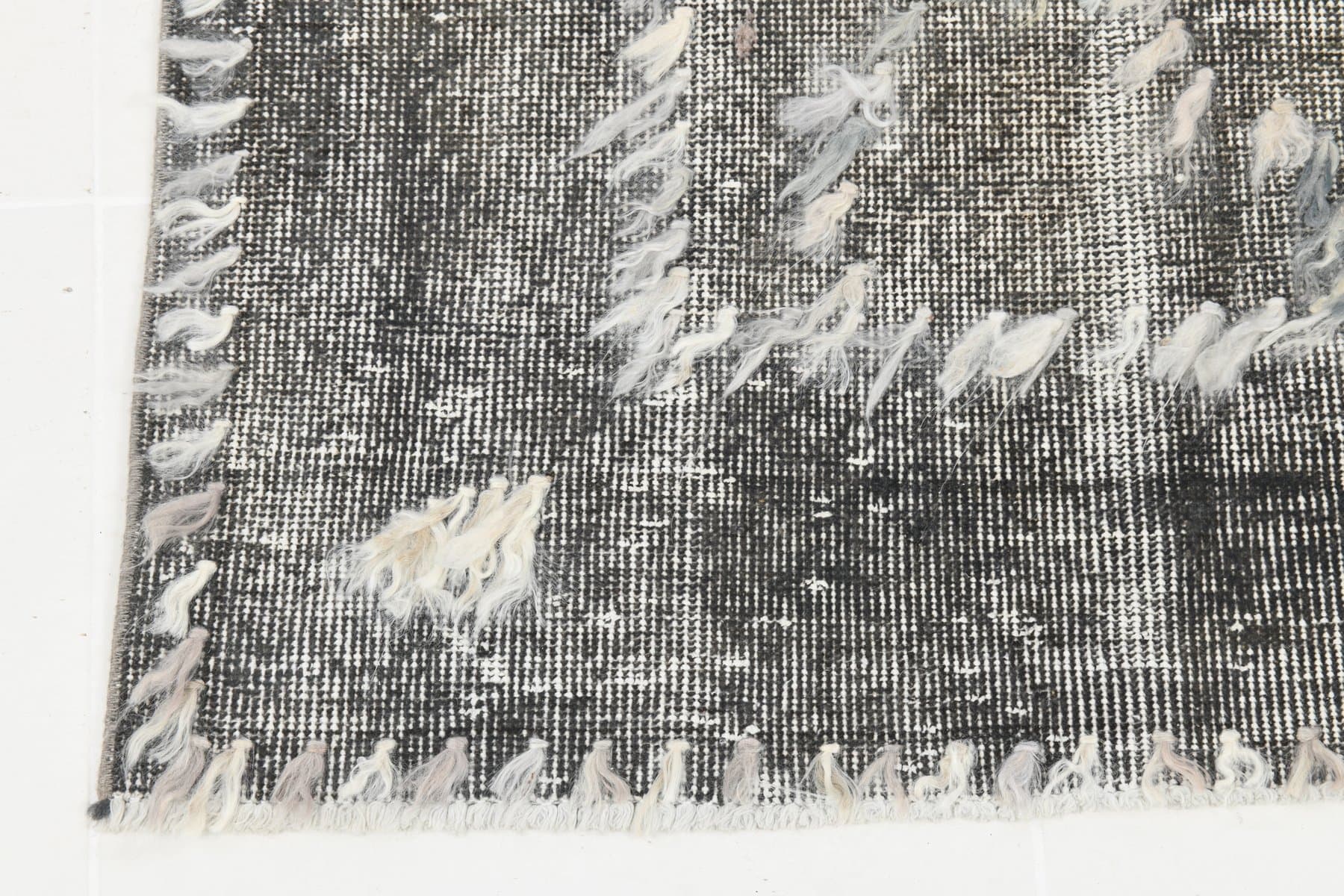 Dywan 352x222 cm, szary, wełna, lata 70. - 220042