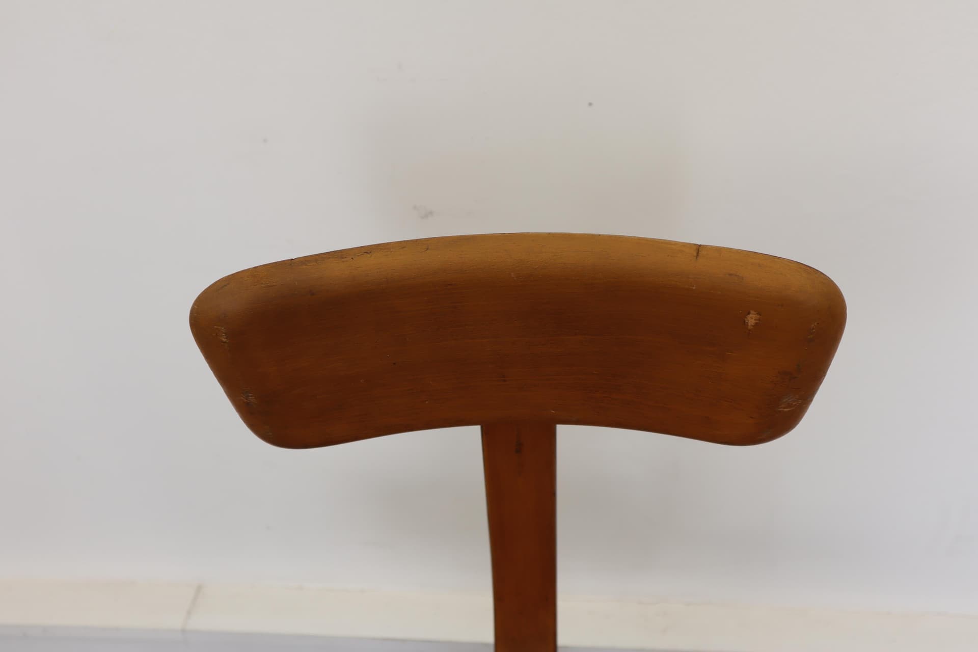 Swivel chair, brown, wood, Sedus, Germany, 1950s. - 15952