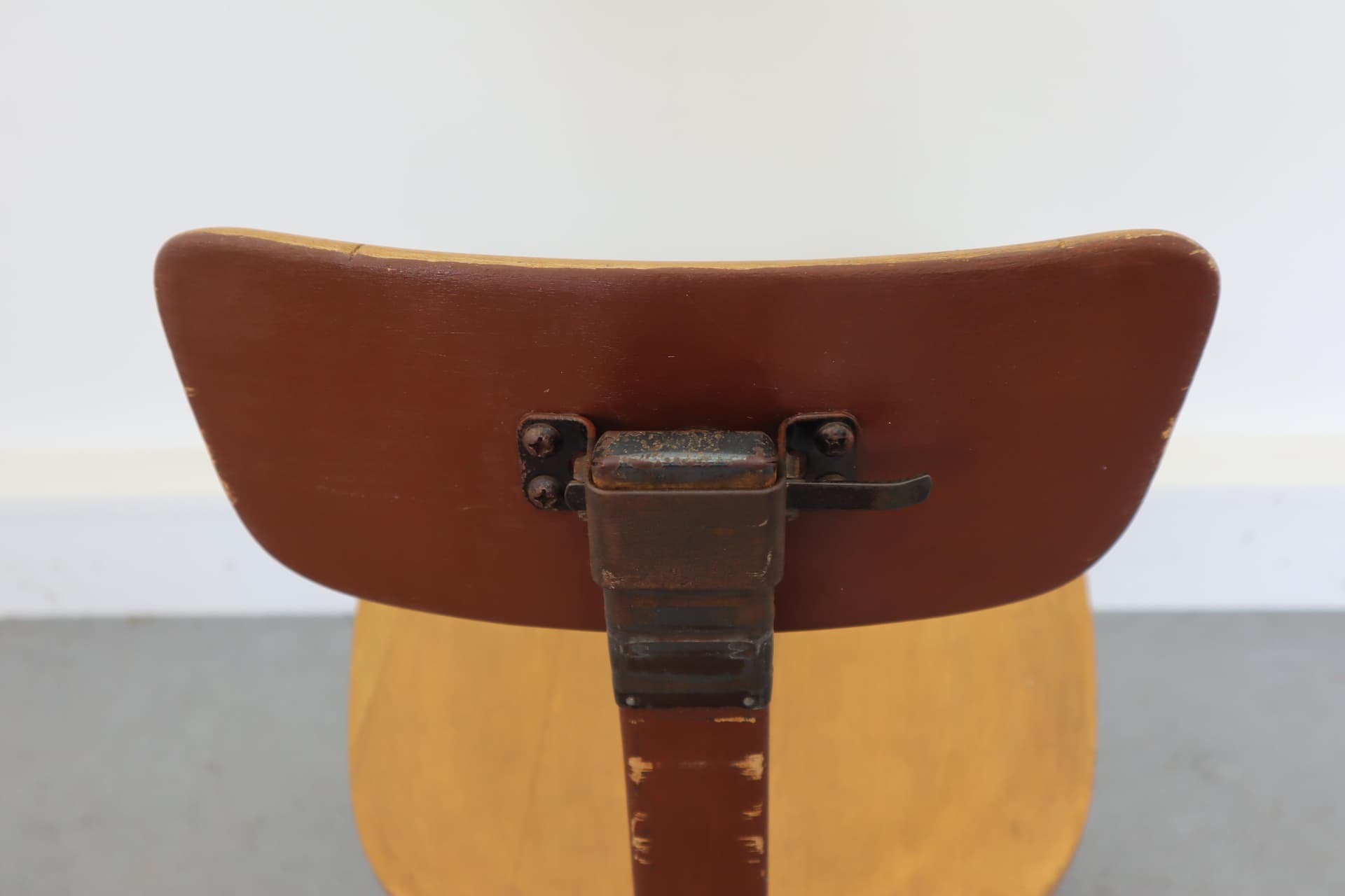 Swivel chair, brown, wood, Sedus, Germany, 1950s. - 15957