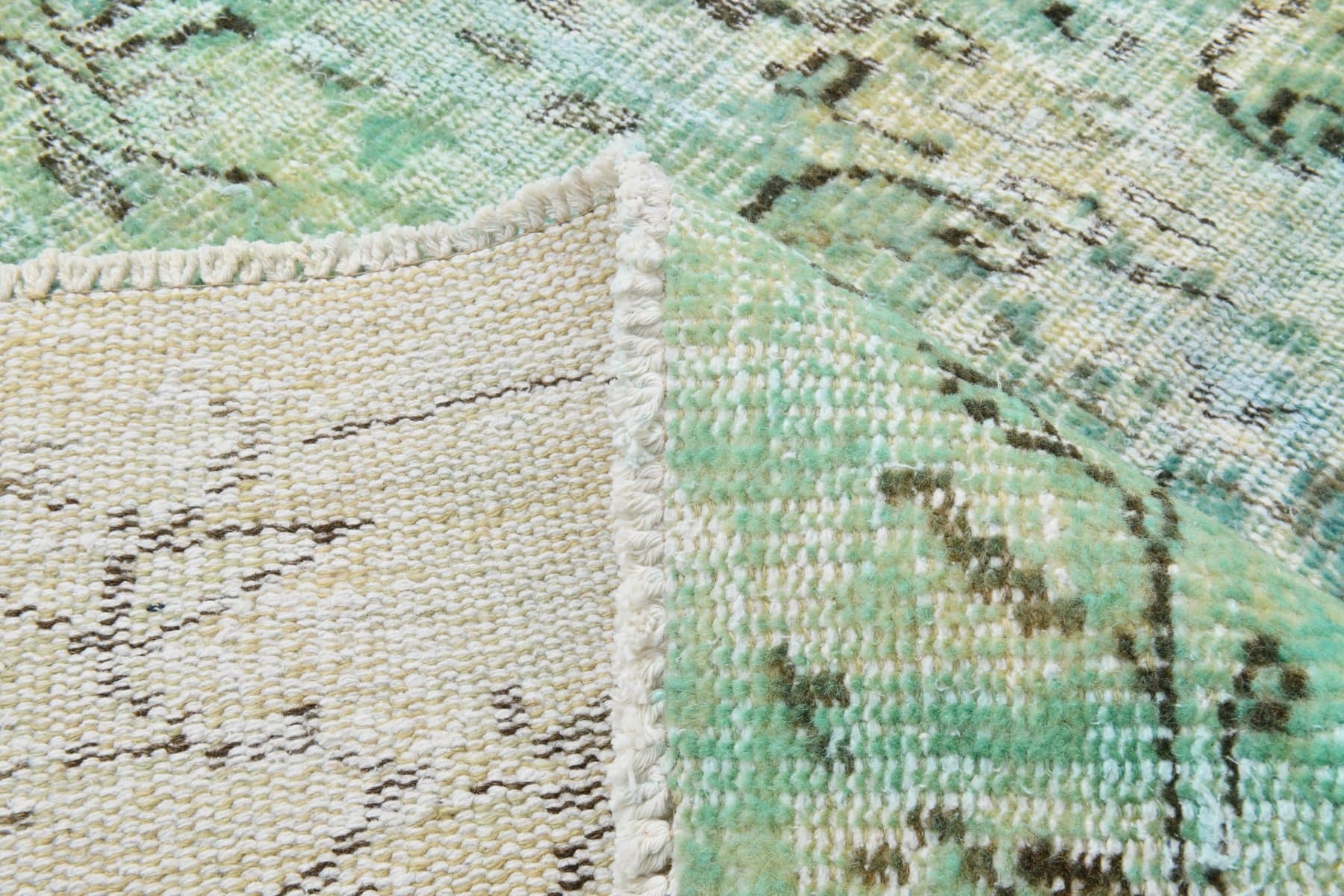 Rug 235x148 cm, turquoise, green, wool, Turkey, 1960s - 220256