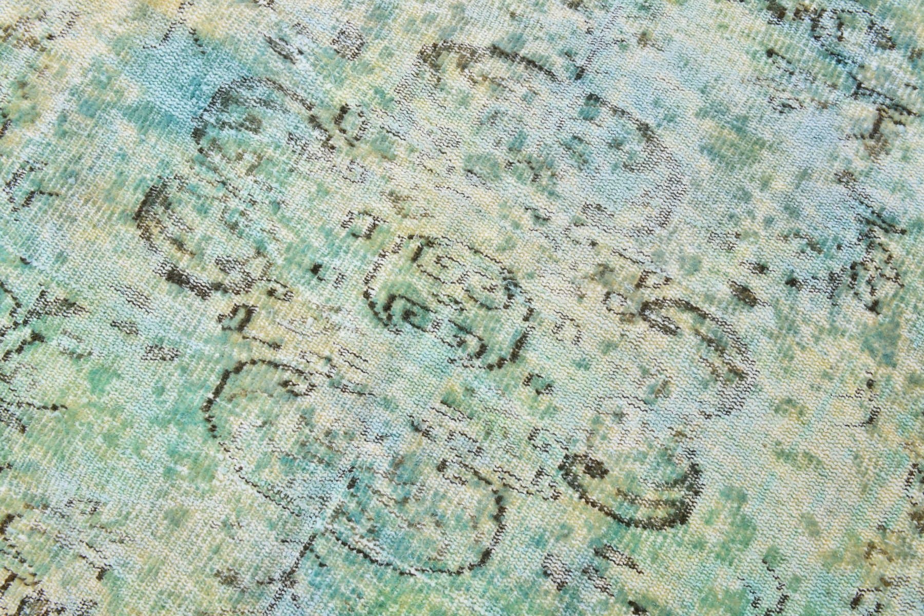 Rug 235x148 cm, turquoise, green, wool, Turkey, 1960s - 220261