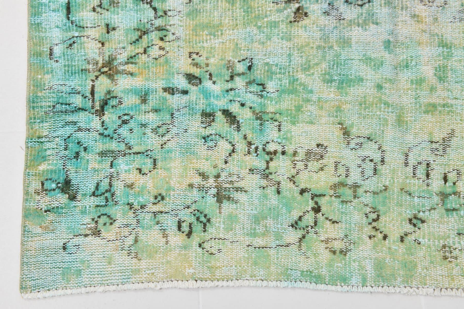 Rug 235x148 cm, turquoise, green, wool, Turkey, 1960s - 220263