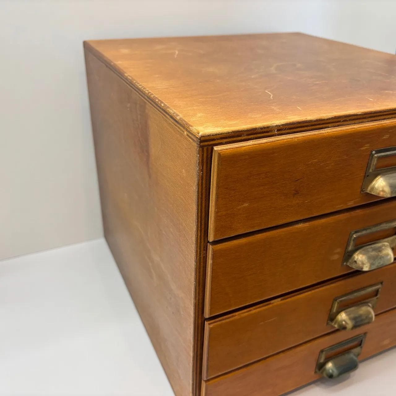 Organizer szafka, sklejka bukowa brązowa, Niemcy, lata 50. - 15990