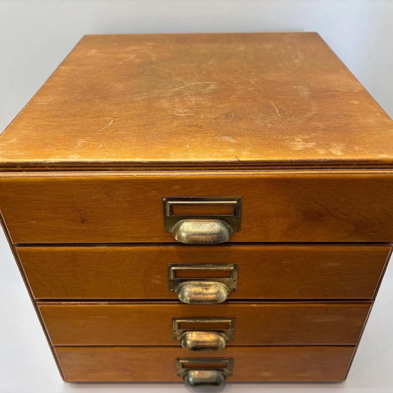 Organizer szafka, sklejka bukowa brązowa, Niemcy, lata 50. - 15988