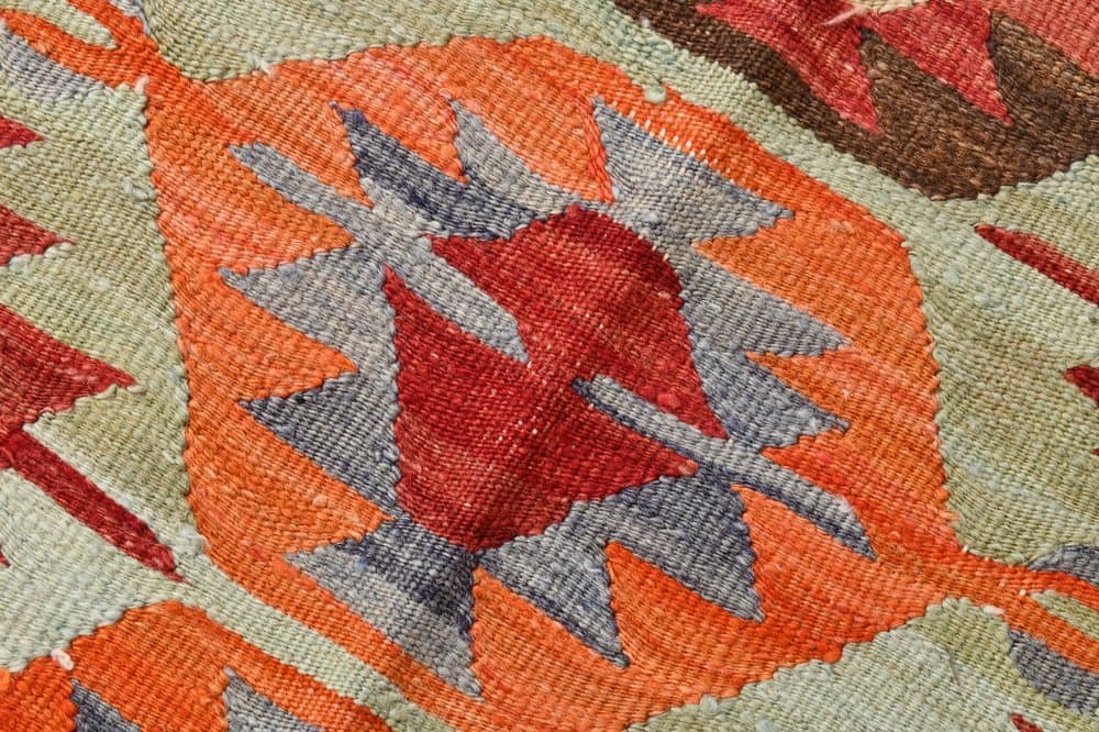 Kilim Rug 342x152 cm, beige, wool, Turkey, 1960s. - 220411