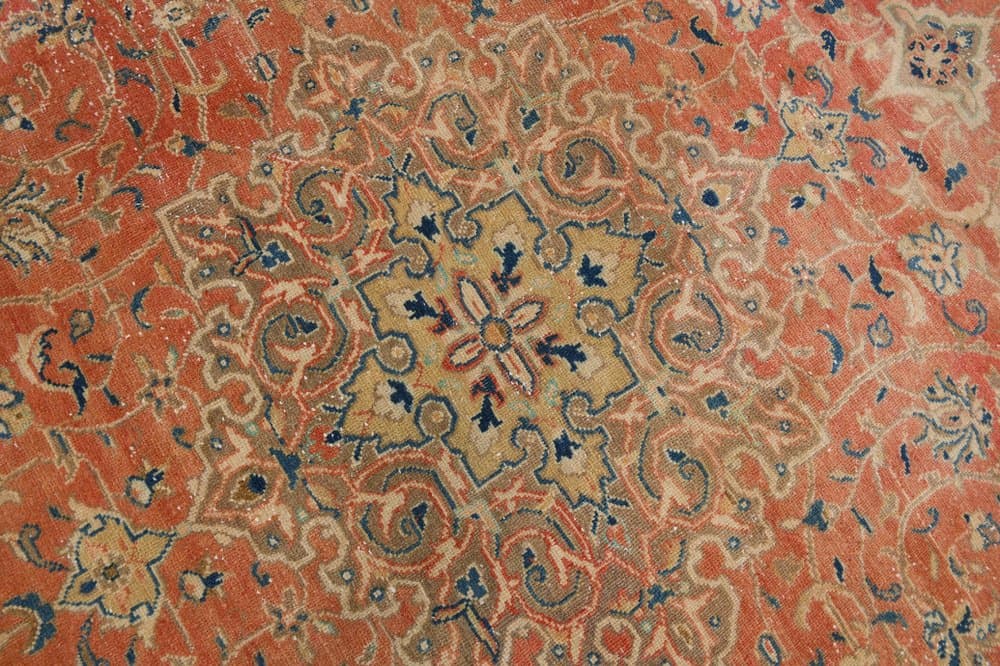 Rug 393x291 cm, beige, wool, Turkey, 1960s - 220399