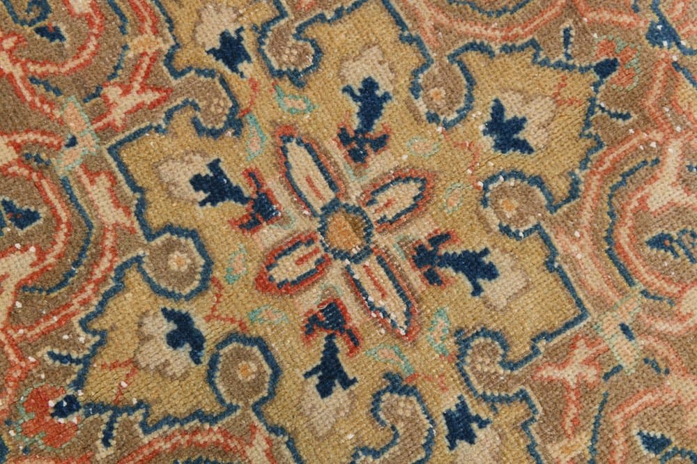 Rug 393x291 cm, beige, wool, Turkey, 1960s - 220398