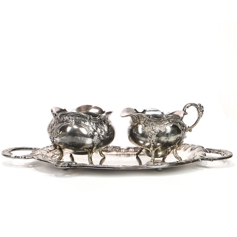 Coffee set Rococo, silver metal, WMF, Germany, 19th c. - 220324