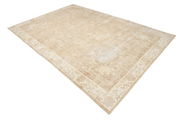 Dywan 325x219 cm, beżowy, wełna, Turcja, lata 70. - WYMIARY