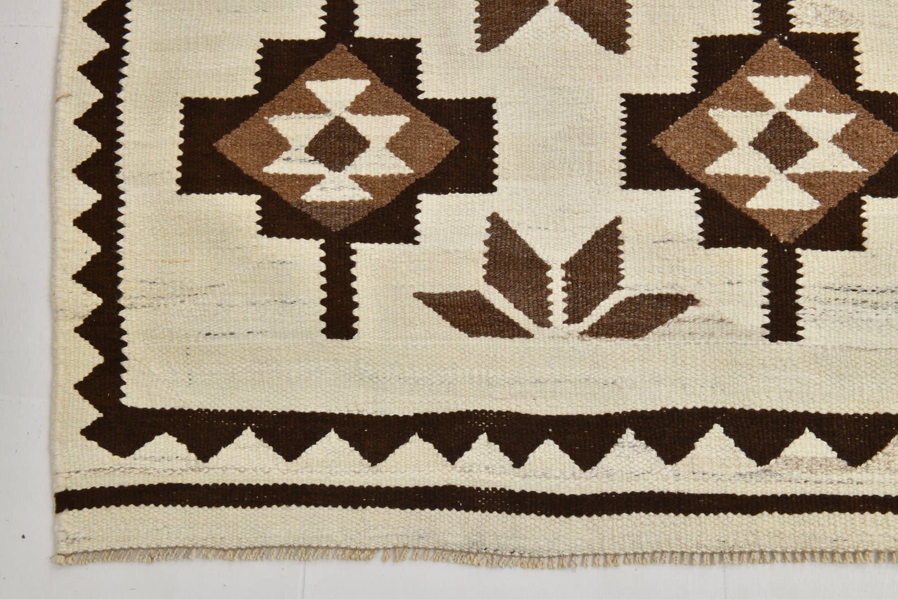 Chodnik 325x107 cm, beżowy, wełna, Turcja, lata 70. - 220690