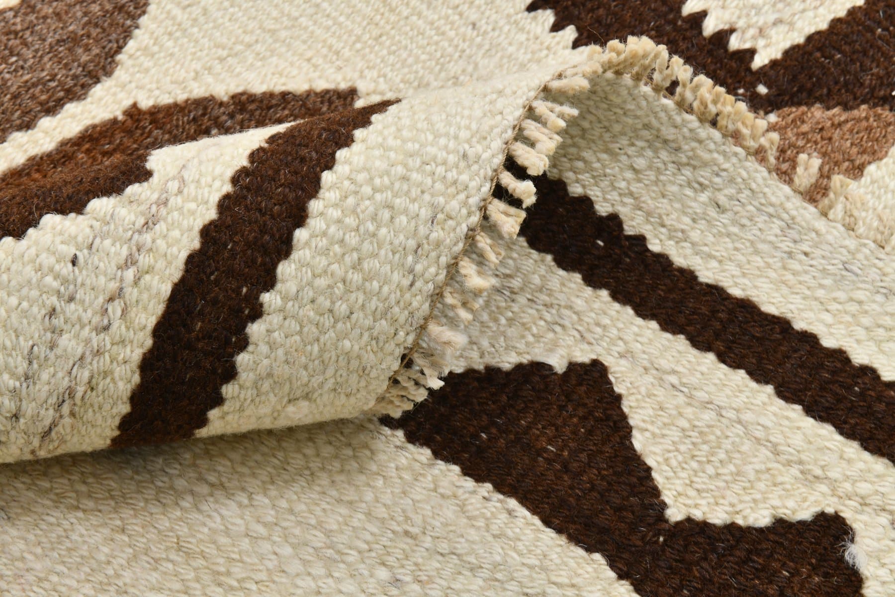 Chodnik 325x107 cm, beżowy, wełna, Turcja, lata 70. - 220681