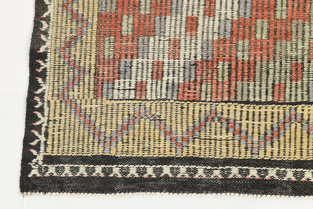 Kilim 186x329 cm, Red, Blue, Wool, 1970s - 221428