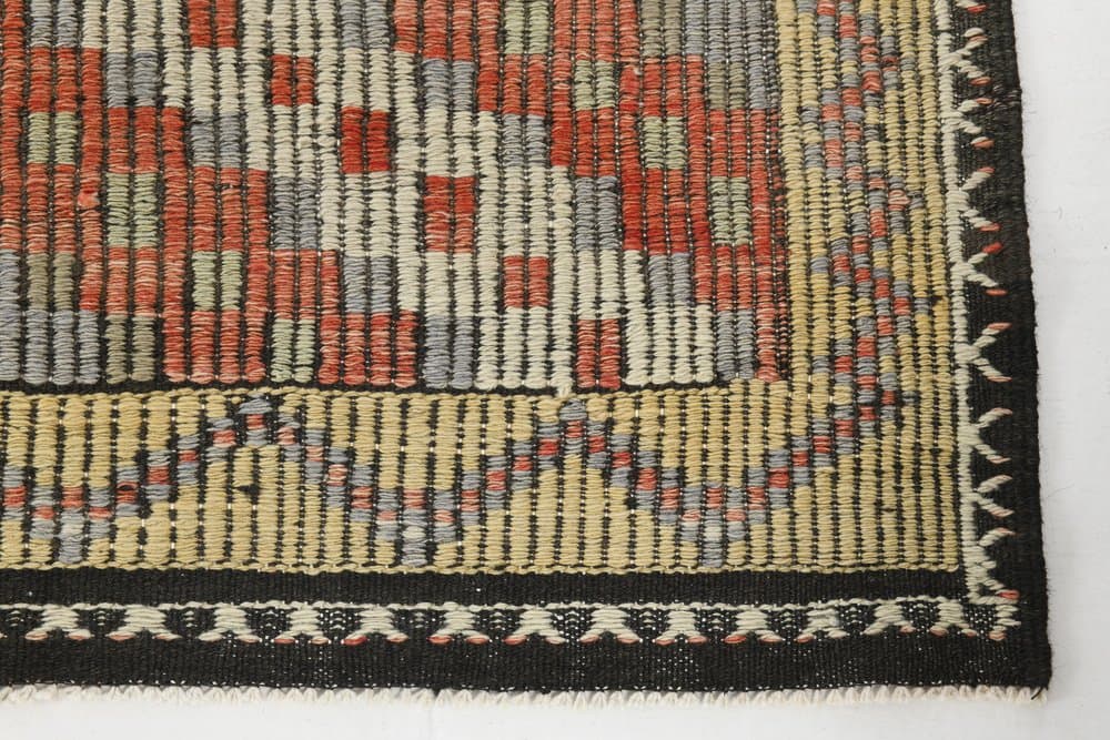 Kilim 186x329 cm, Red, Blue, Wool, 1970s - 221429