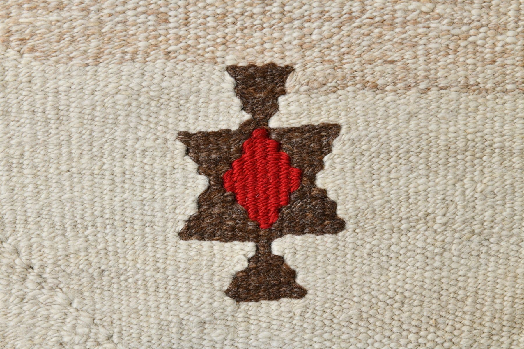 Kilim 86x285 cm, beżowy, wełna, Turcja, lata 70. - 221388