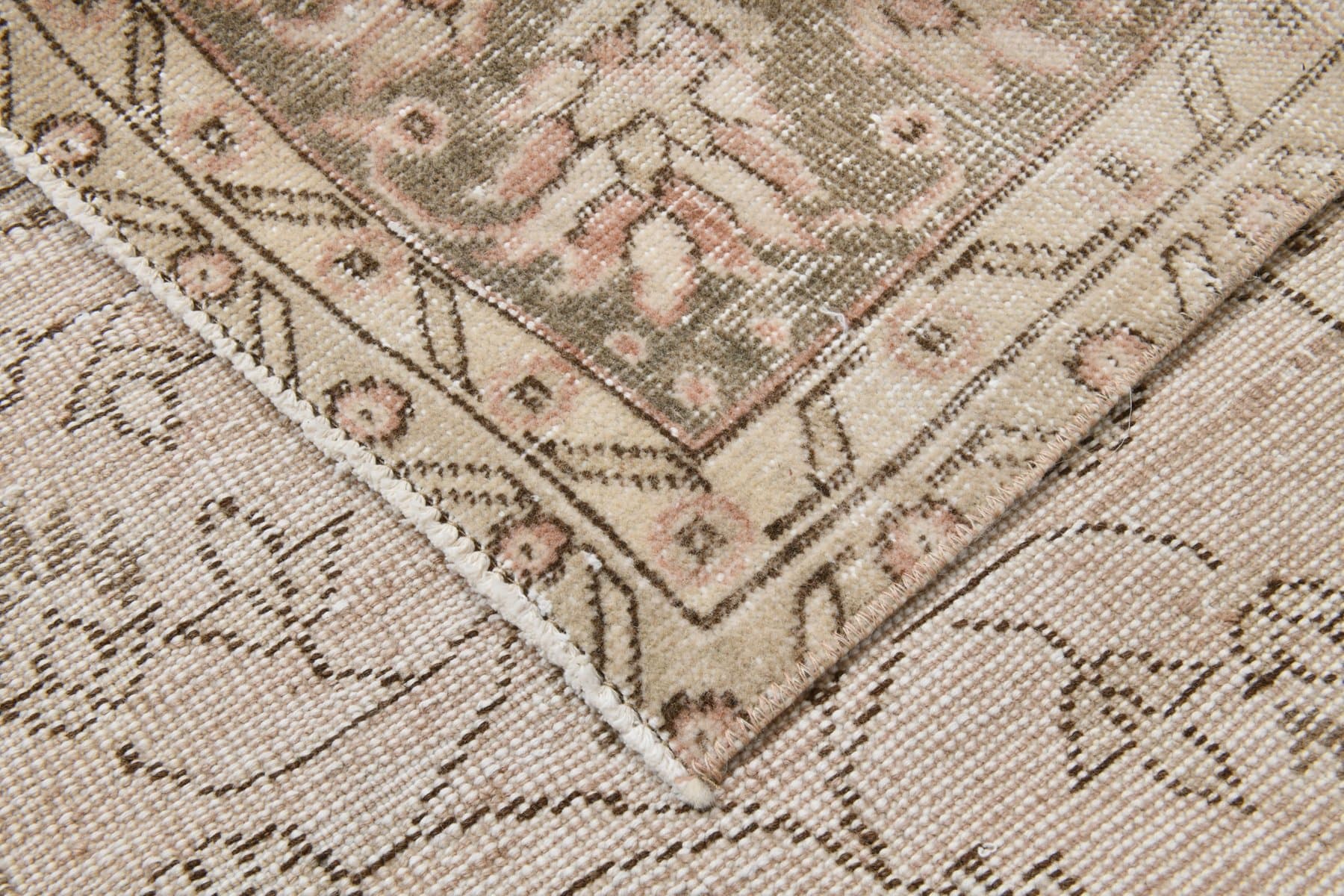 Dywan 173x293 cm, różowy, wełna, lata 60. - 221329