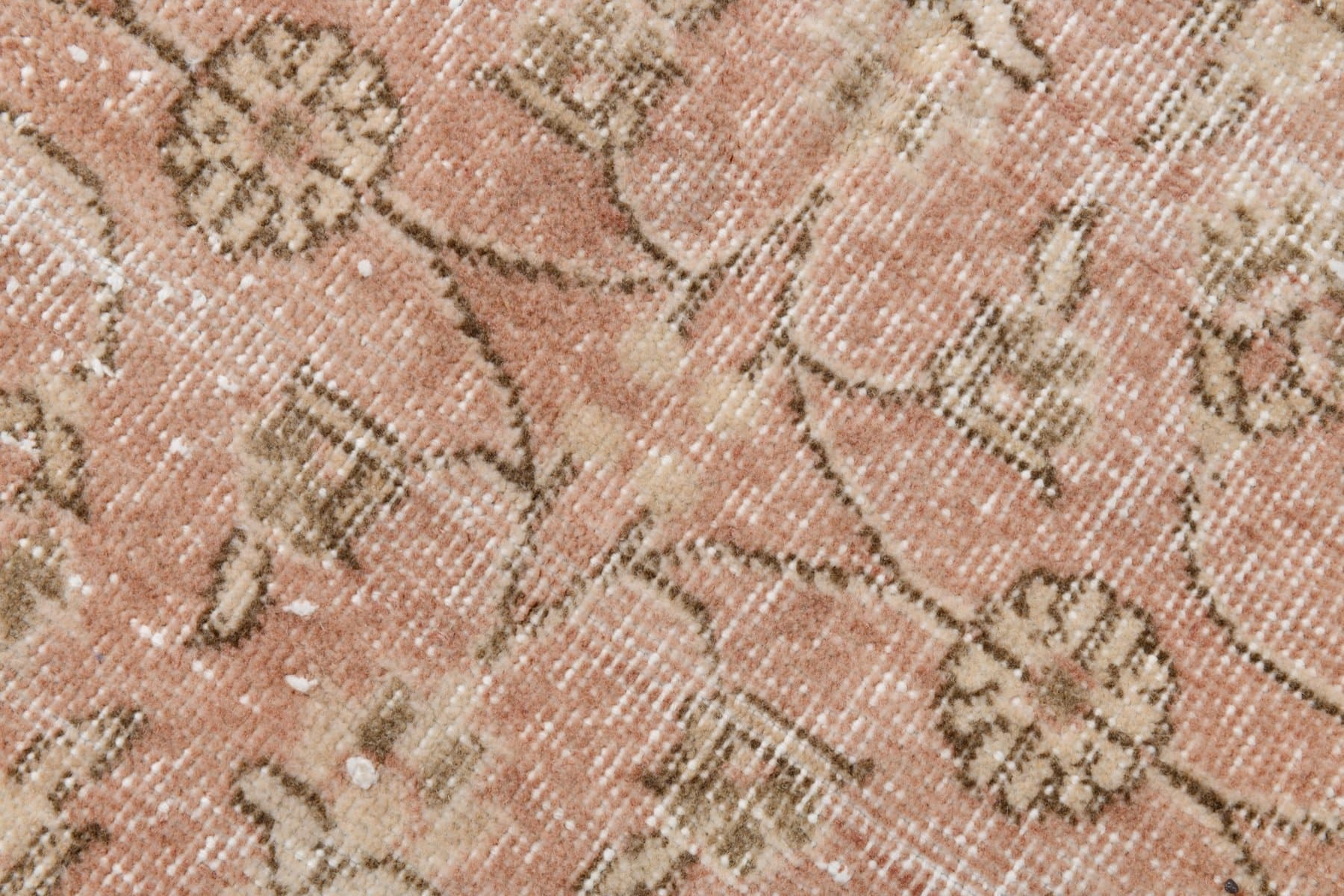 Dywan 173x293 cm, różowy, wełna, lata 60. - 221334