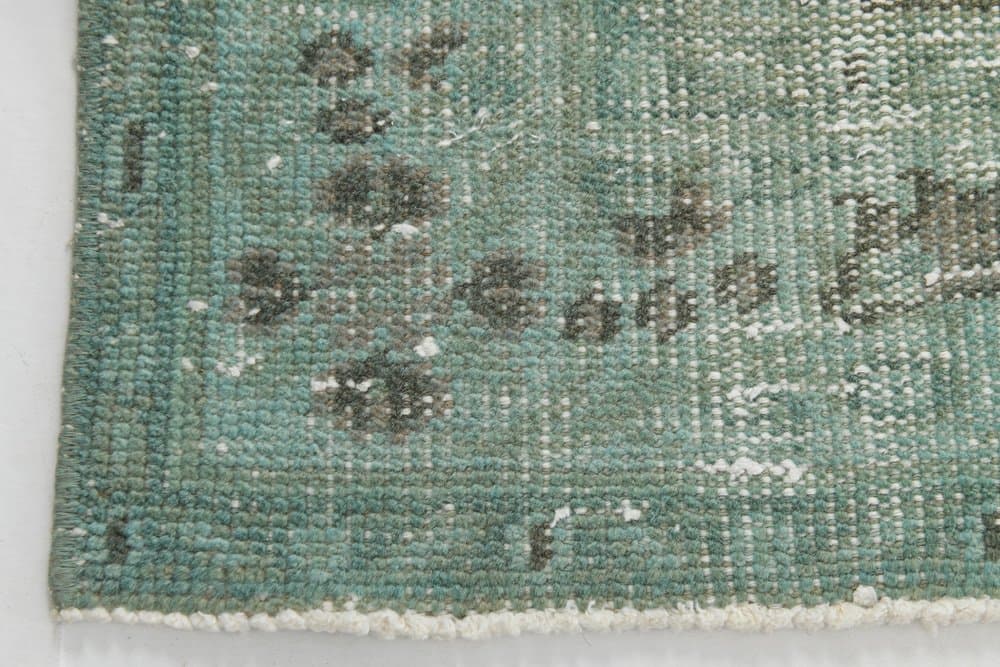 Dywan 233x142 cm, zielony, bawełna, lata 60. - 221287