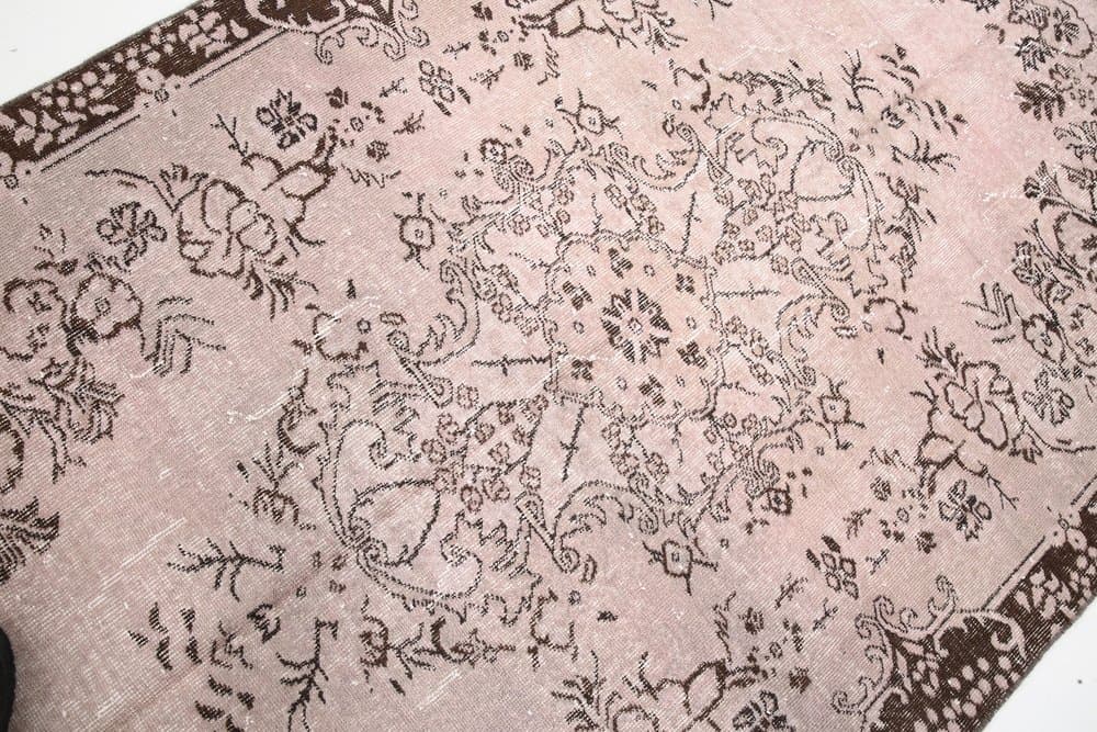 Dywan 267x199 cm, różowy, wełna, Turcja, lata 60. - 221247