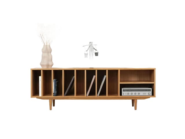 Sideboard, dąb, Polska, lata 60. - WYMIARY