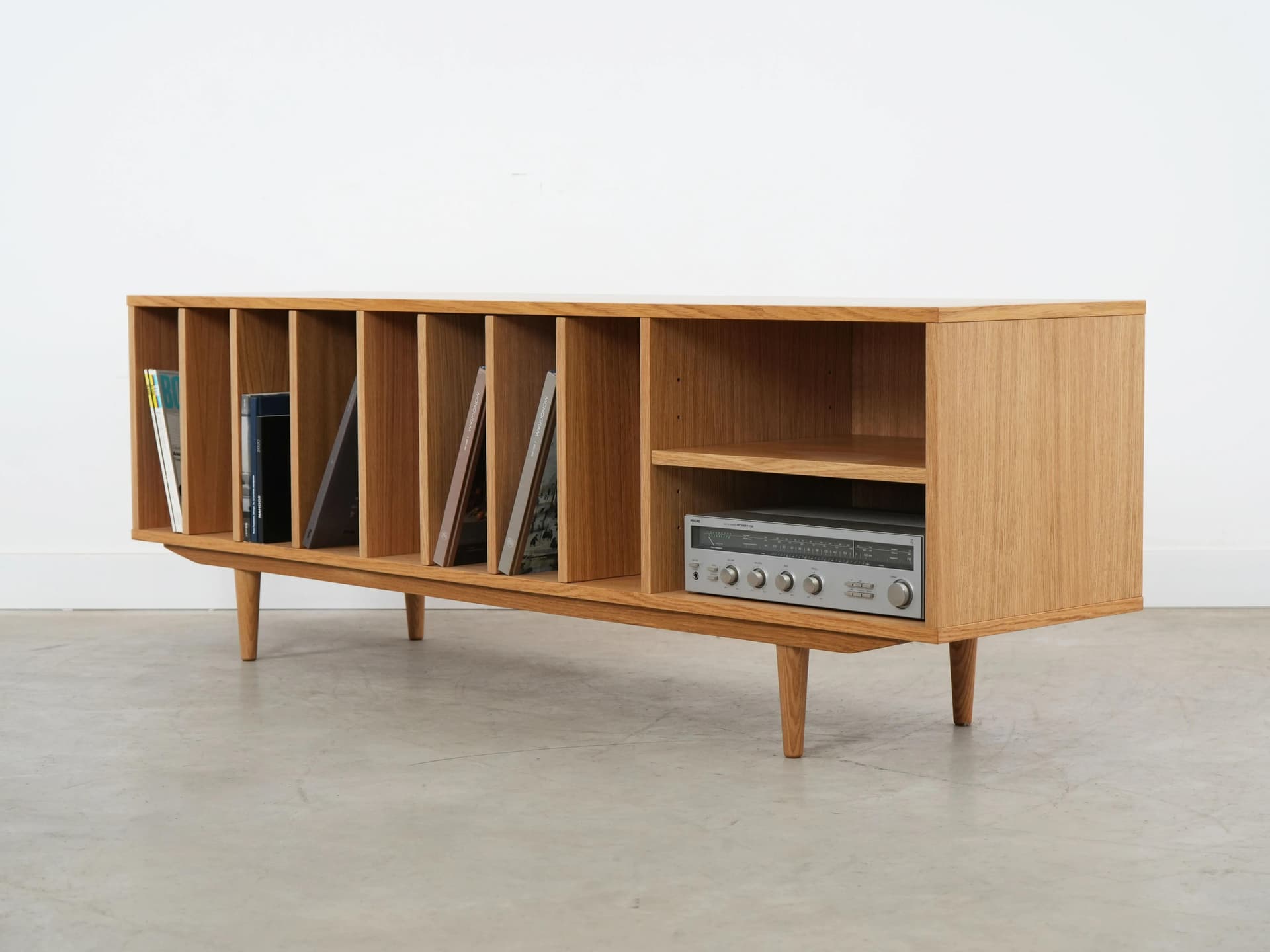 Sideboard, dąb, Polska, lata 60. - 16062