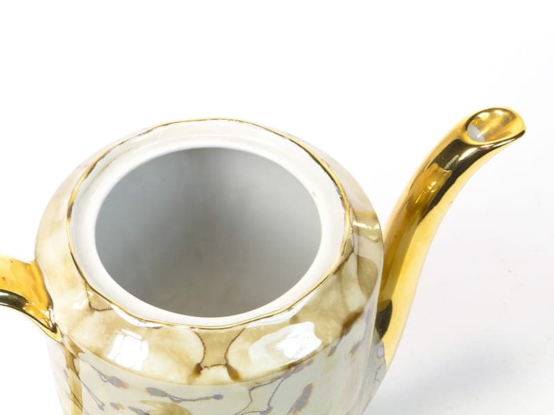 Serwis kawowy Feston, porcelana kość słoniowa, proj. W. Potacki, Ćmielów, Polska, lata 60. - 220757