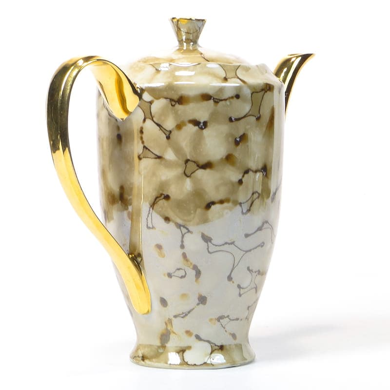 Serwis kawowy Feston, porcelana kość słoniowa, proj. W. Potacki, Ćmielów, Polska, lata 60. - 220765