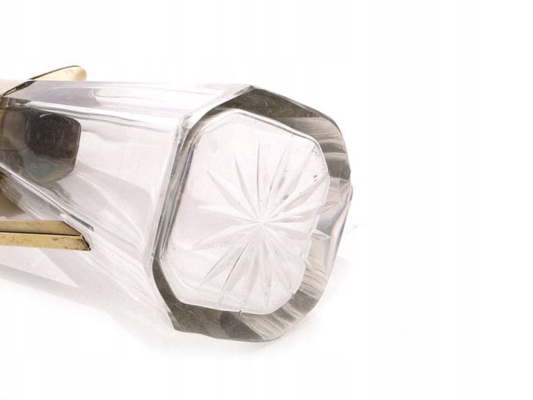 Karafka kryształowa secesyjna, transparent, kryształ, Austria, ok. 1900 - 220777