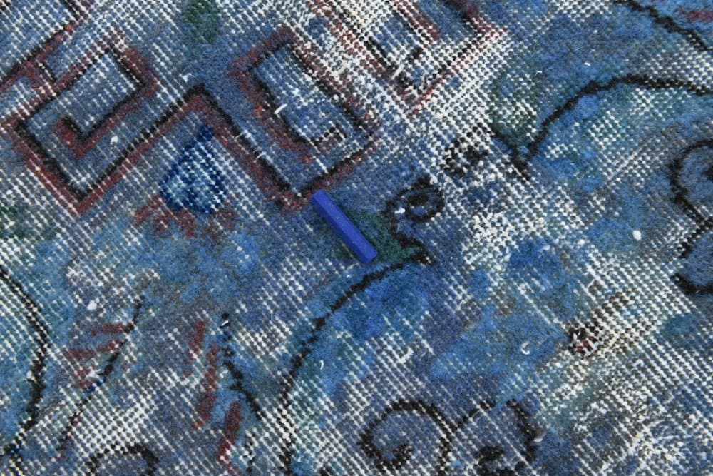 Dywan 307x214 cm, niebieski, wełna, Turcja, lata 60. - 220960