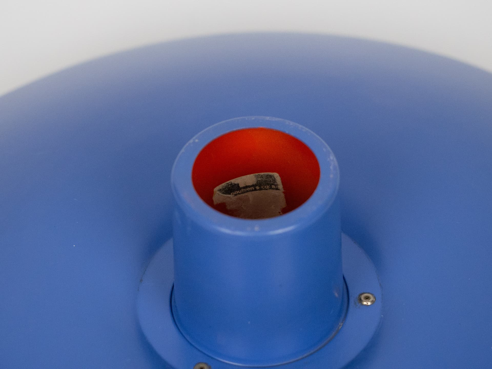 Lampa wisząca PH 4/3, niebieska, metal, proj. P. Henningsen, Louis Poulsen, Dania, lata 60. - 220795