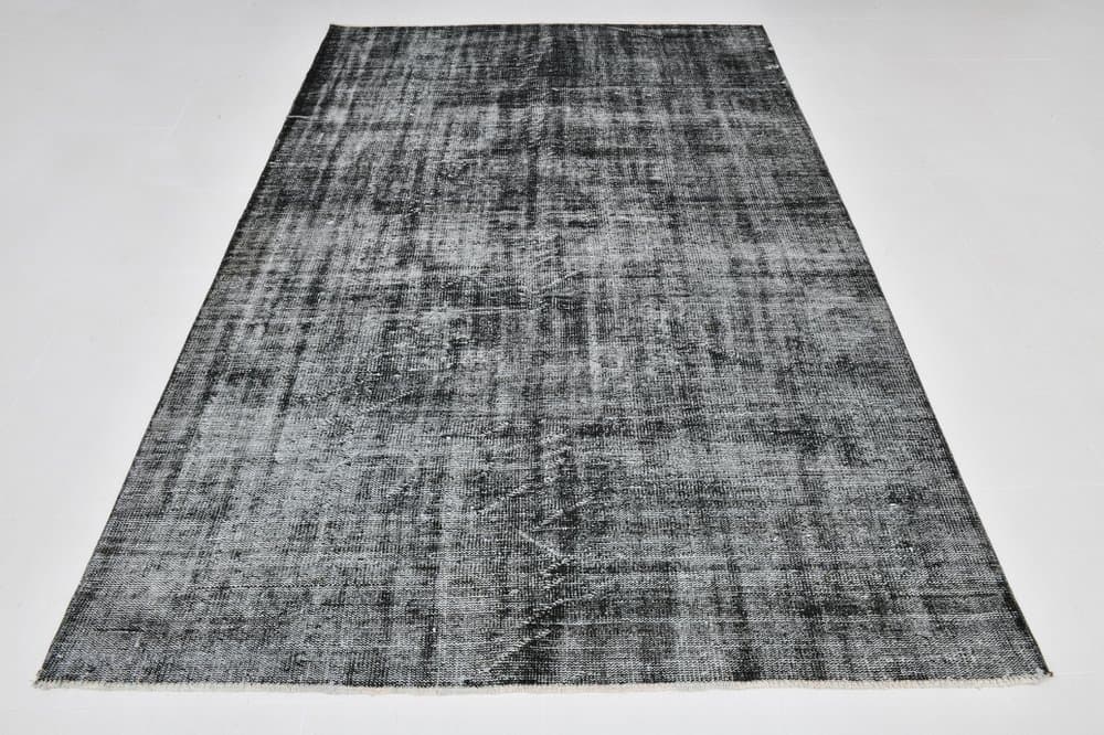 Dywan 175x276 cm, czarny, szary, wełna, Turcja, lata 50. - 220912