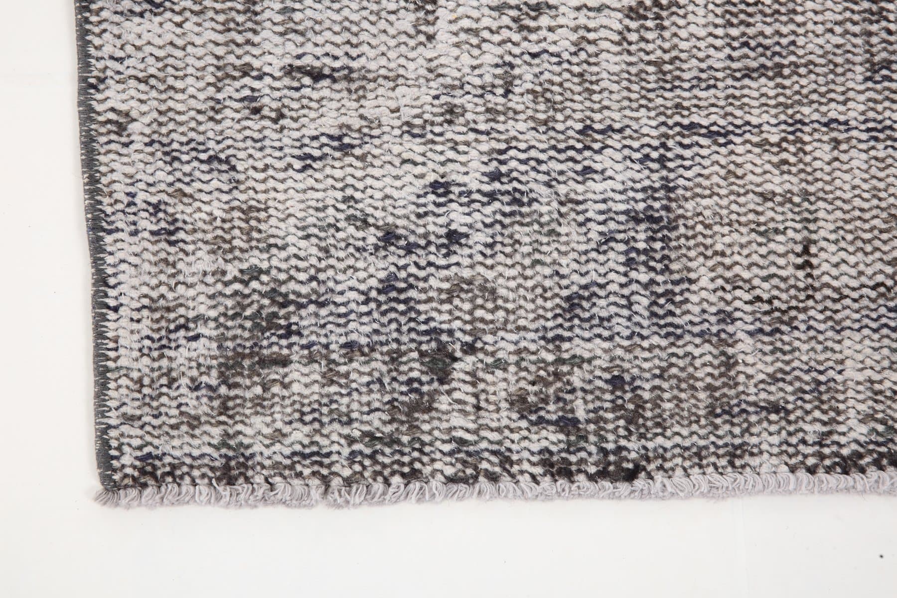 Chodnik 81x306 cm, szary, czarny, wełna, Turcja, lata 50. - 220908