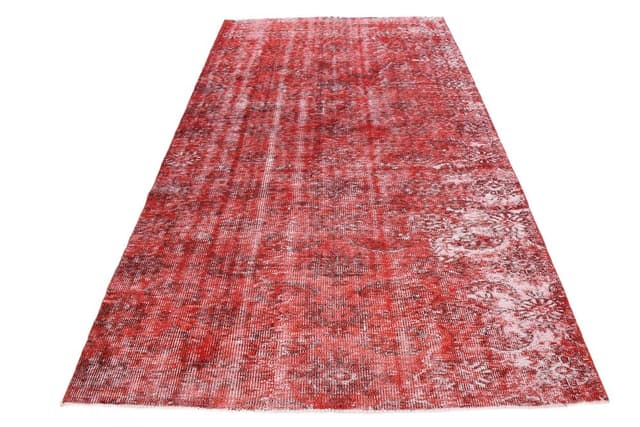 Dywan 175x296 cm, czerwony, wełna, Turcja, lata 60. - WYMIARY
