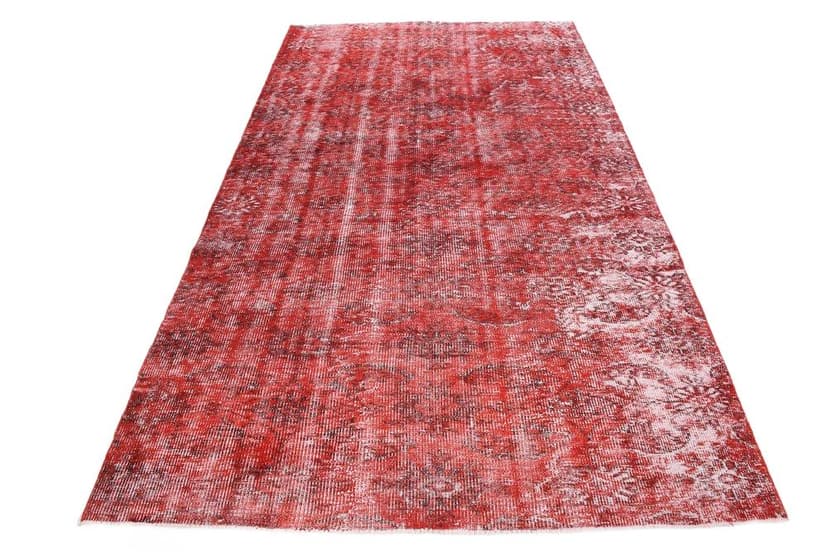 Dywan 175x296 cm, czerwony, wełna, Turcja, lata 60.