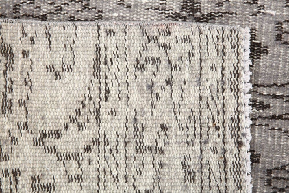 Chodnik 84x291 cm, szary, wełna, Turcja, lata 50. - 220861