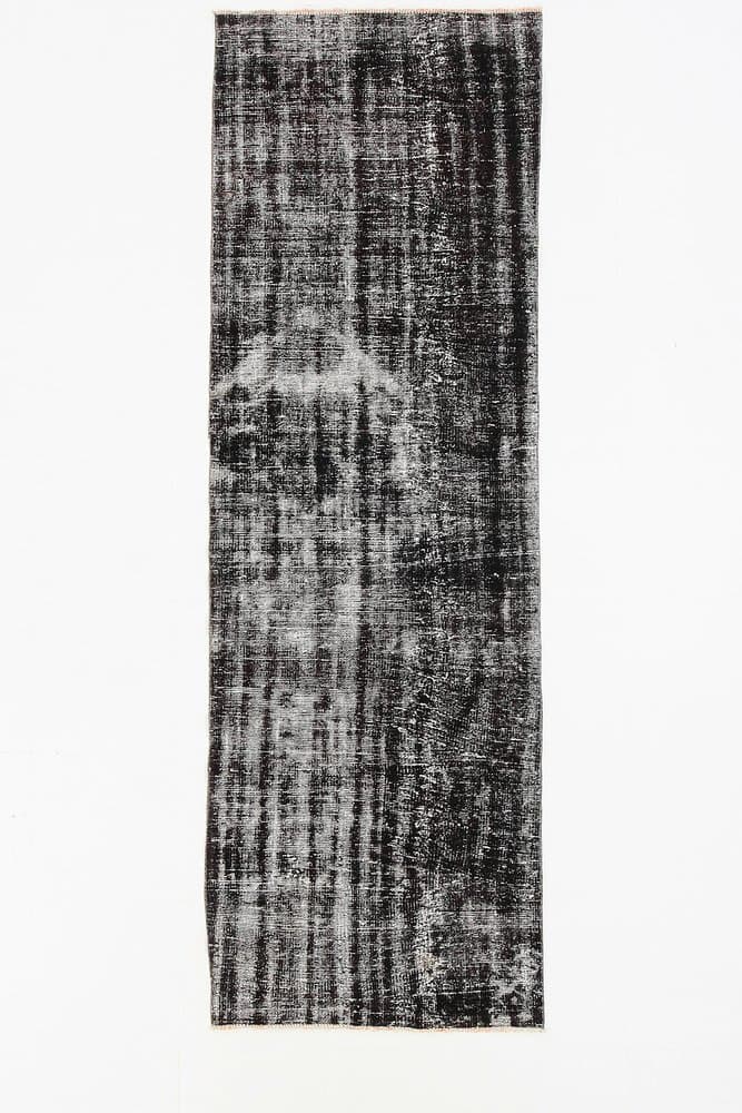 Chodnik 277x90 cm, czarny, wełna, Turcja, lata 60. - 221461