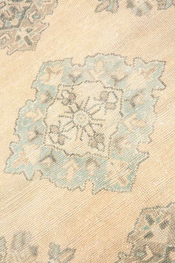 Chodnik 327x89 cm, beżowy, wełna, Turcja, lata 60. - 221947