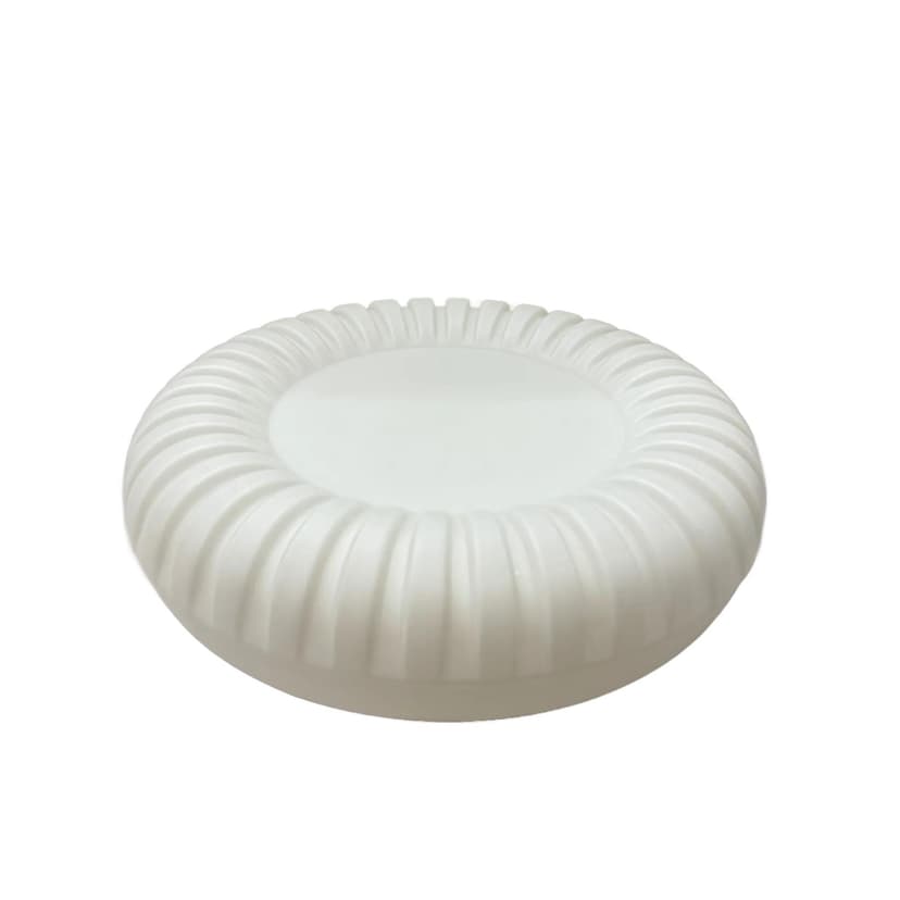 Kinkiet, plafon, biały, szkło opalowe, bakelit, Staff Leuchten, Niemcy, lata 70.