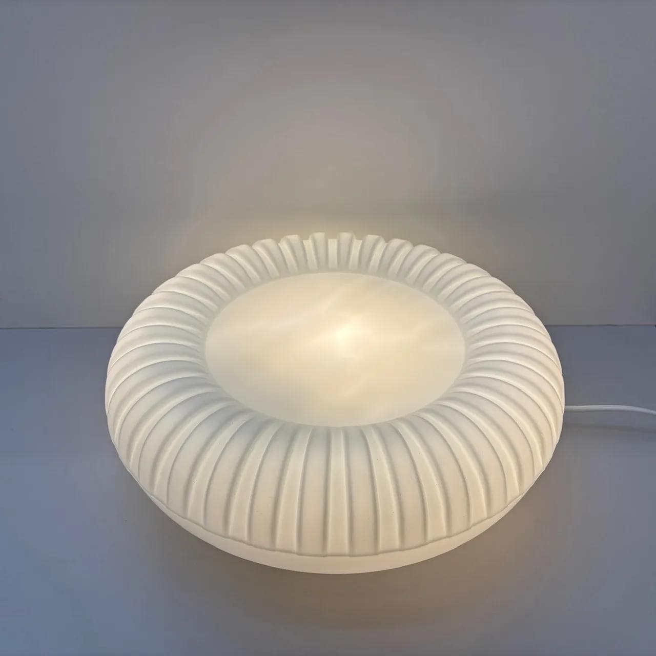 Kinkiet, plafon, biały, szkło opalowe, bakelit, Staff Leuchten, Niemcy, lata 70. - 16102