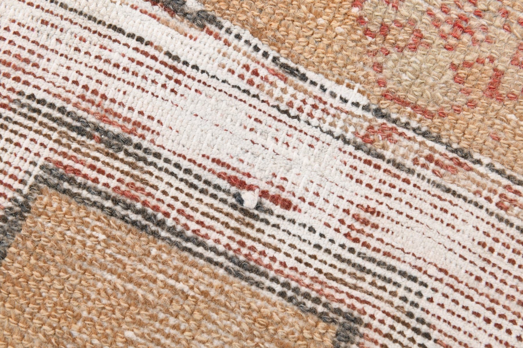 Chodnik 398x97 cm, brązowy, wełna, Turcja, lata 60. - 221860