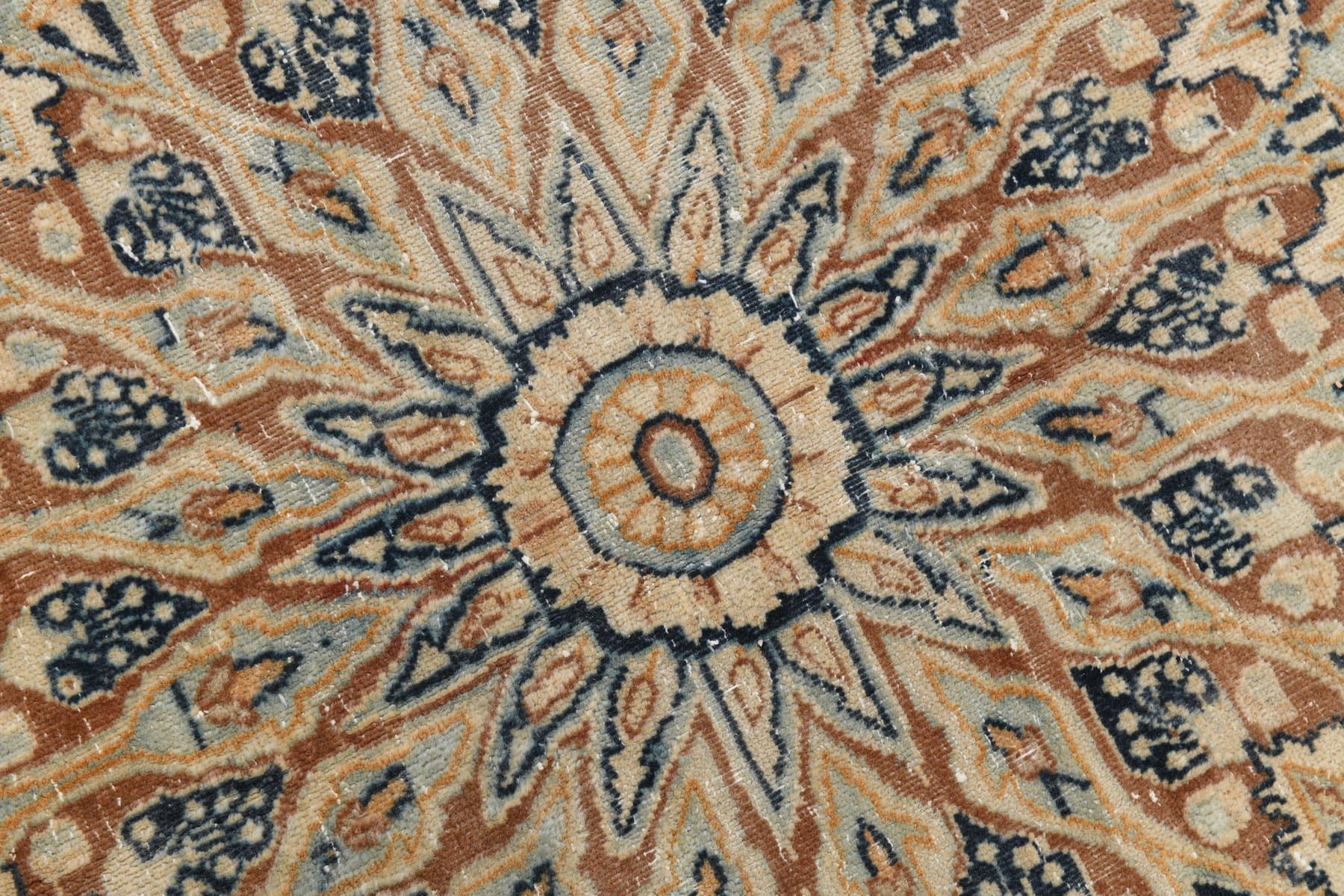 Dywan 394x298 cm, granatowy, wełna, Turcja, lata 60. - 221840