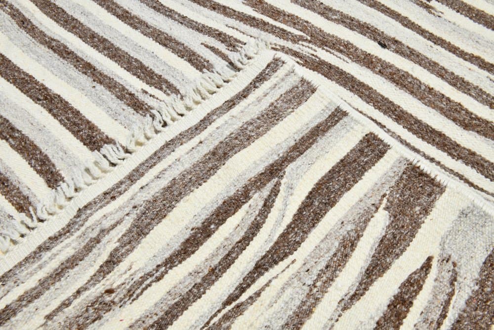 Kilim 418x285 cm, beżowy, brązowy, wełna, Turcja, lata 70. - 221744