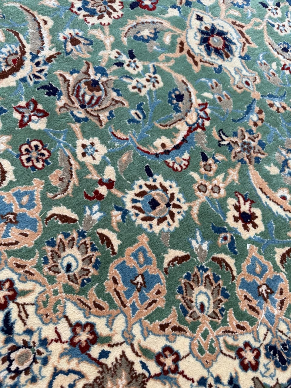 Dywan Nain, 290x175 cm, multikolor, wełna z jedwabiem, Iran - 222053