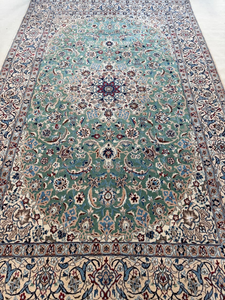 Dywan Nain, 290x175 cm, multikolor, wełna z jedwabiem, Iran - 222052