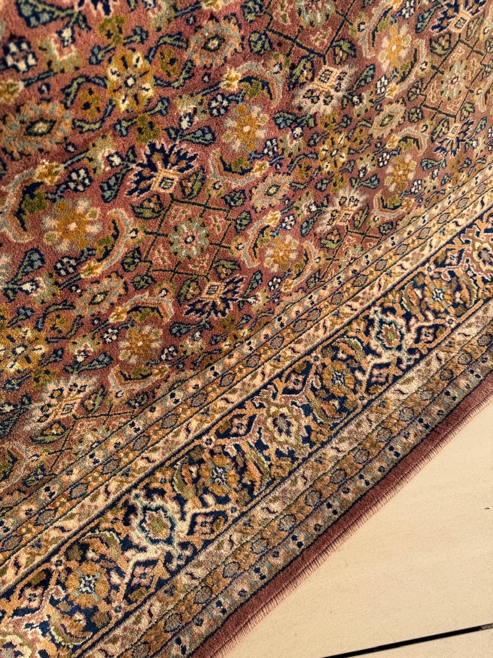 Dywan perski Indo Bidjar 230x230 cm, czerwony, wełna, Indie, lata 90. - 222121