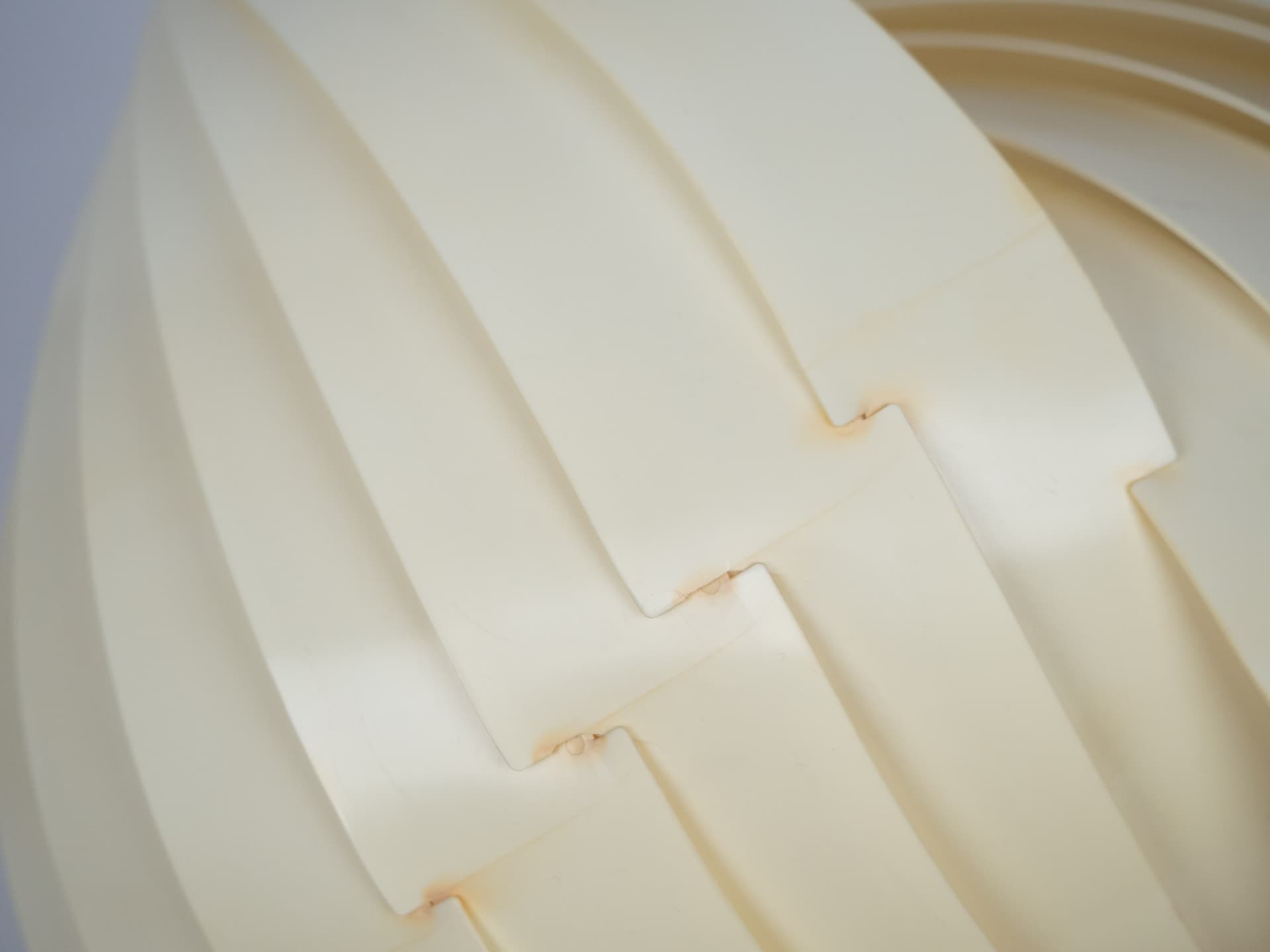 Lampa wisząca Moon, metal biały, proj. V. Panton, Louis Poulsen, Dania, lata 60. - 222139